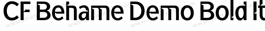 CF Behame Demo Bold Italic字体转换